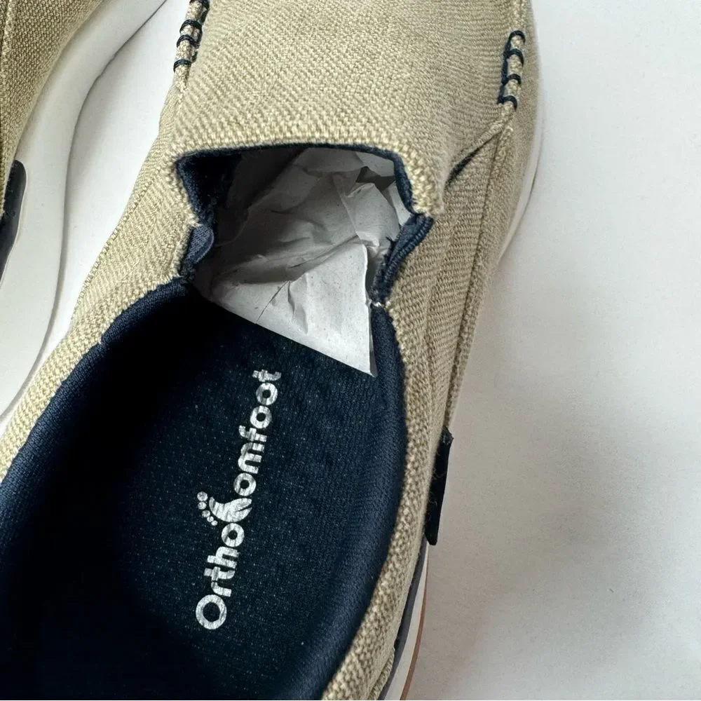 orthocomfoot men slip on shoes size 43